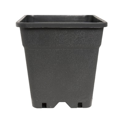 Square Pot Black 9x9x10 cm 500 ml