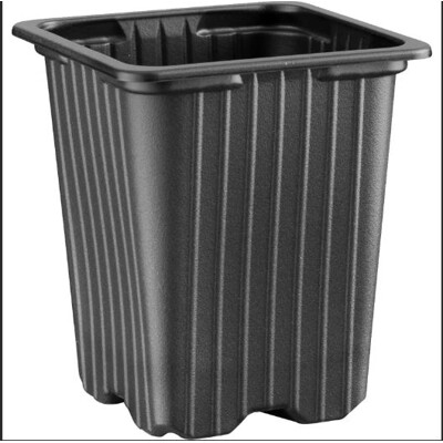 Square Pot Black  7x7x8 cm 0,2 liter