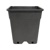 Square Pot Black 9x9x10 cm 0,5 Liter